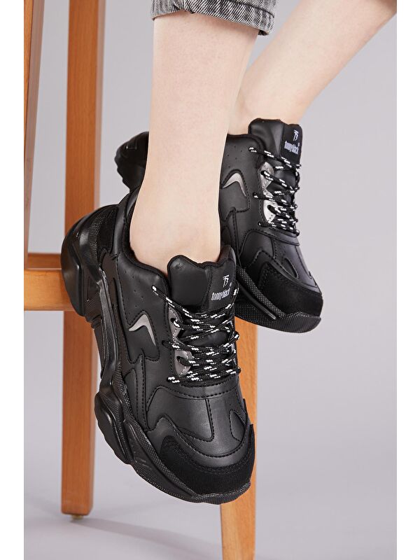 Kadın Siyah Spor Ayakkabı Dnz - Görsel 3