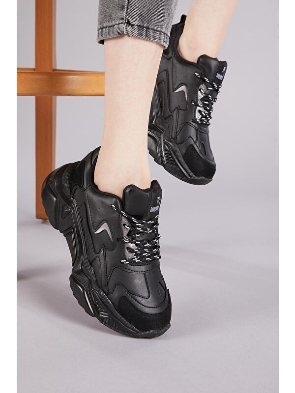 Kadın Siyah Spor Ayakkabı Dnz - Görsel 4