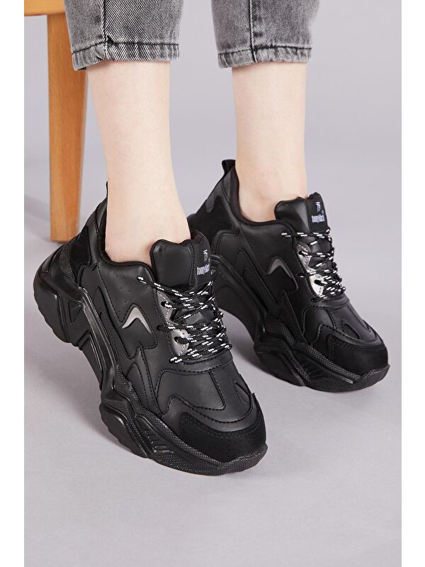 Kadın Siyah Spor Ayakkabı Dnz - Görsel 5