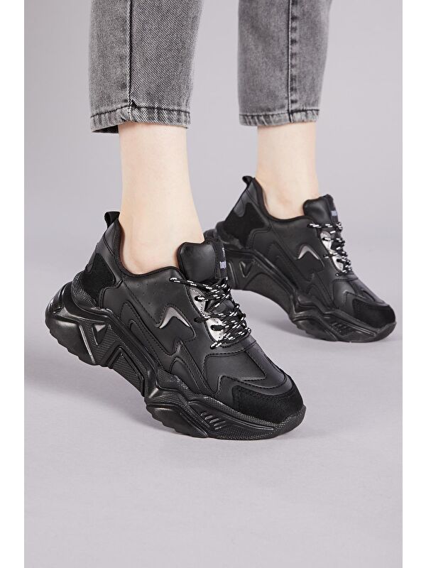 Kadın Siyah Spor Ayakkabı Dnz - Görsel 6