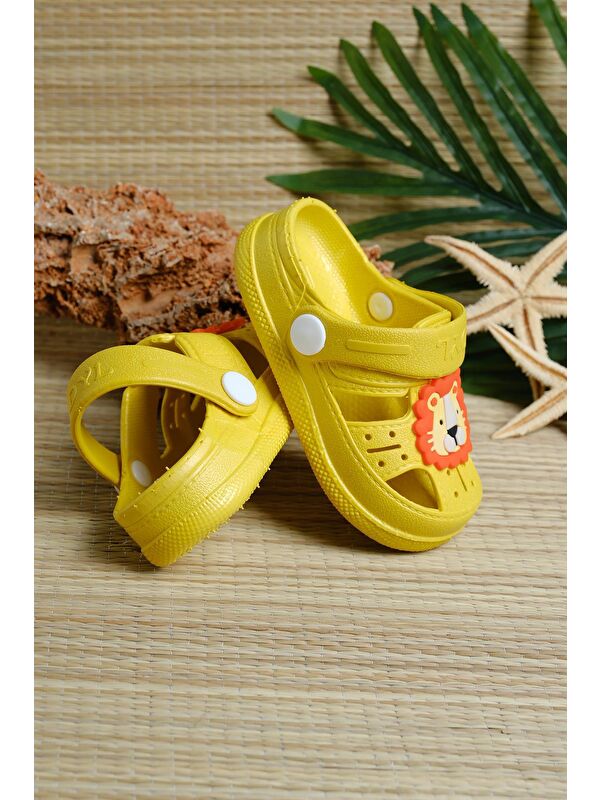 Lili Ortopedik Kaydırmaz Tabanlı Aslan Figürlü Çocuk Terlik - Görsel 3