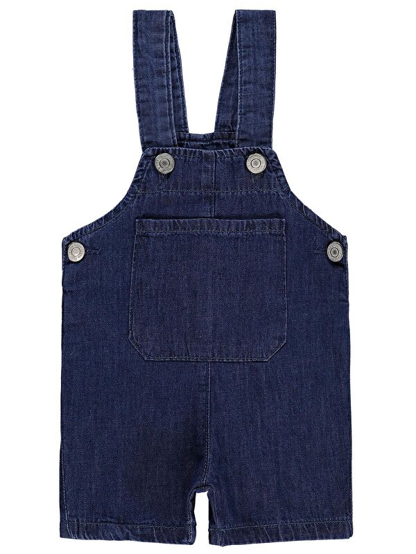 Civil Baby İnce Jean 6-18 Ay Salopet - Mavi