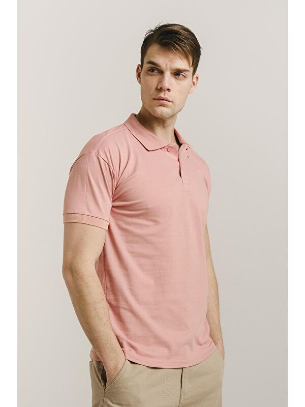 Oksit Polo Yaka Slim Fit Erkek Tişört