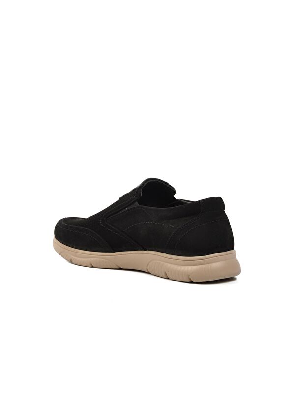 Siyah Nubuk Hakiki Deri Erkek Ayakkabı D2301 - Görsel 5