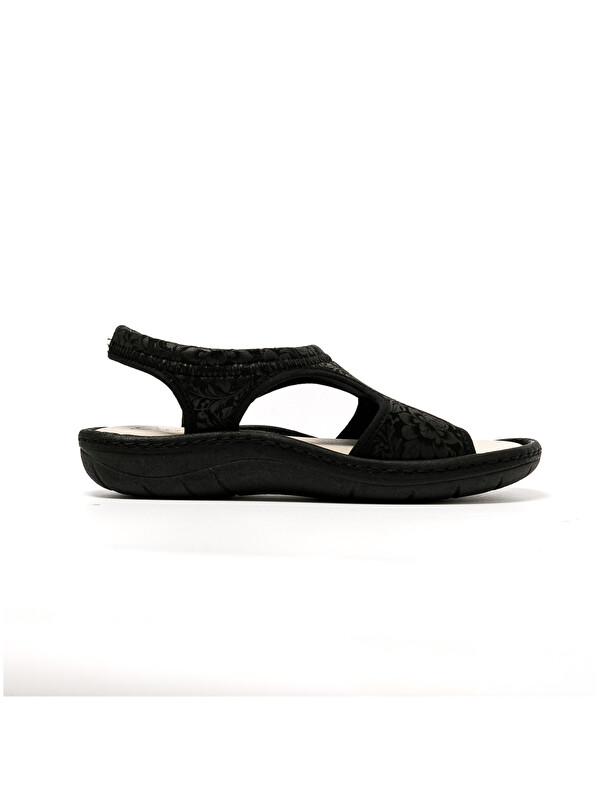 Green Life Kadın Sandalet 5364 STRETCH WOMEN'S FOOTWEAR Black