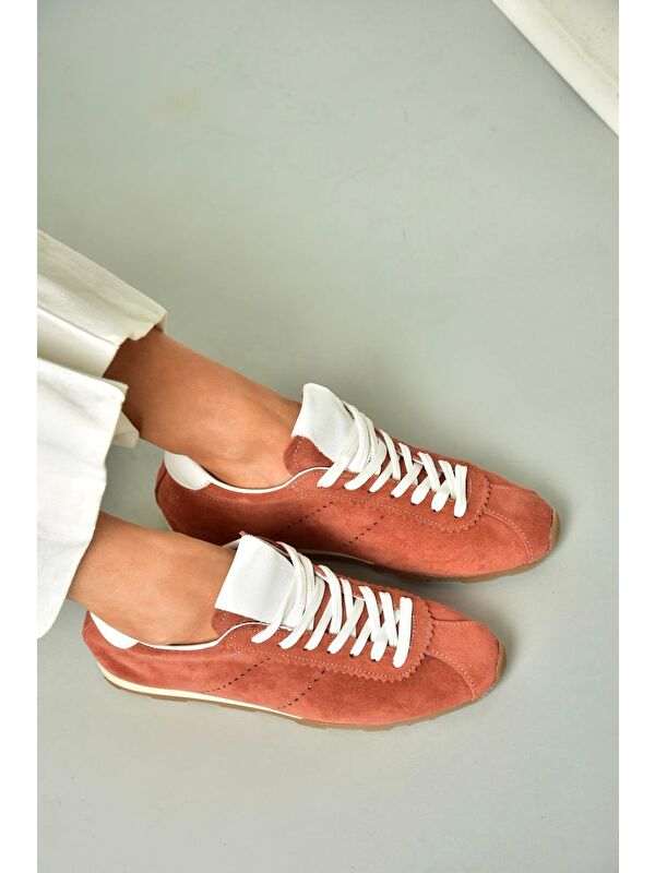 U3123116 Kiremit Kadın Sneakers - Görsel 5