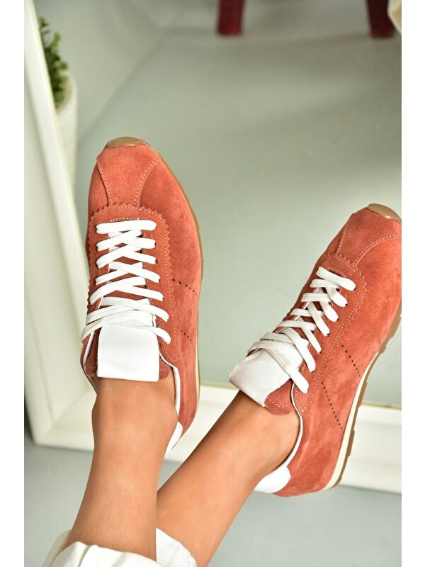 U3123116 Kiremit Kadın Sneakers - Görsel 6