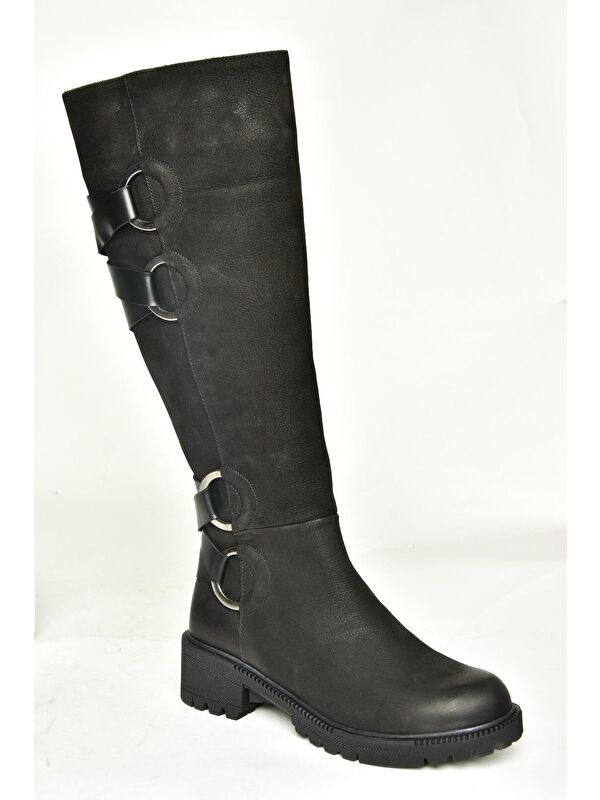 T6540472 Siyah Kadın Çizme - Görsel 4