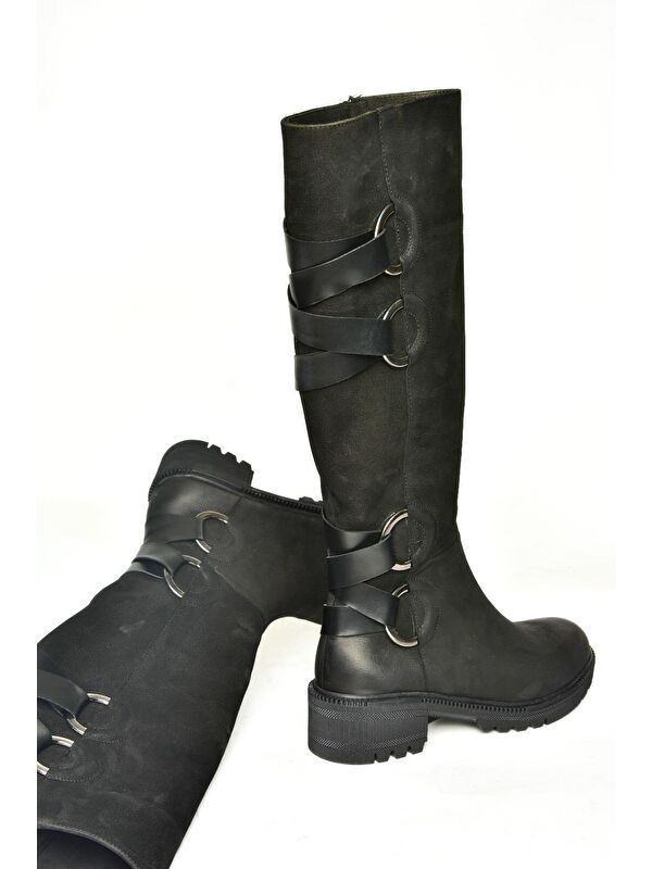 T6540472 Siyah Kadın Çizme - Görsel 5