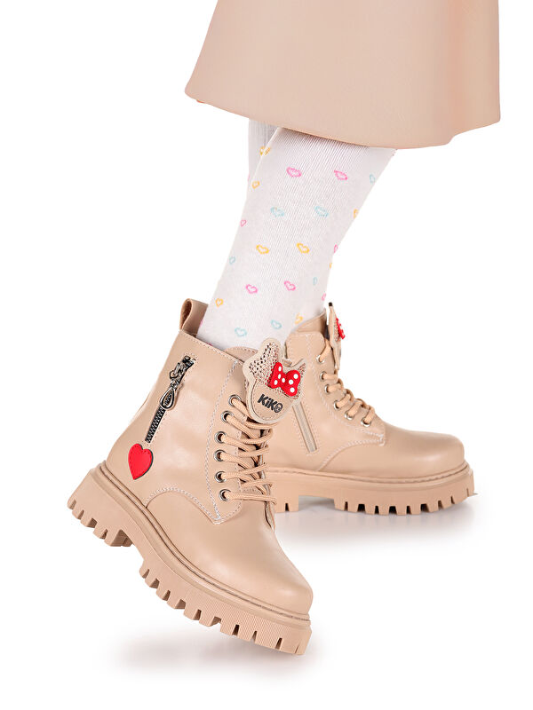 Bella Günlük Fermuarlı Kız Çocuk Bot Ayakkabı - Görsel 4