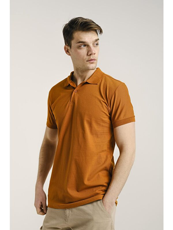 Oksit Polo Yaka Slim Fit Erkek Tişört