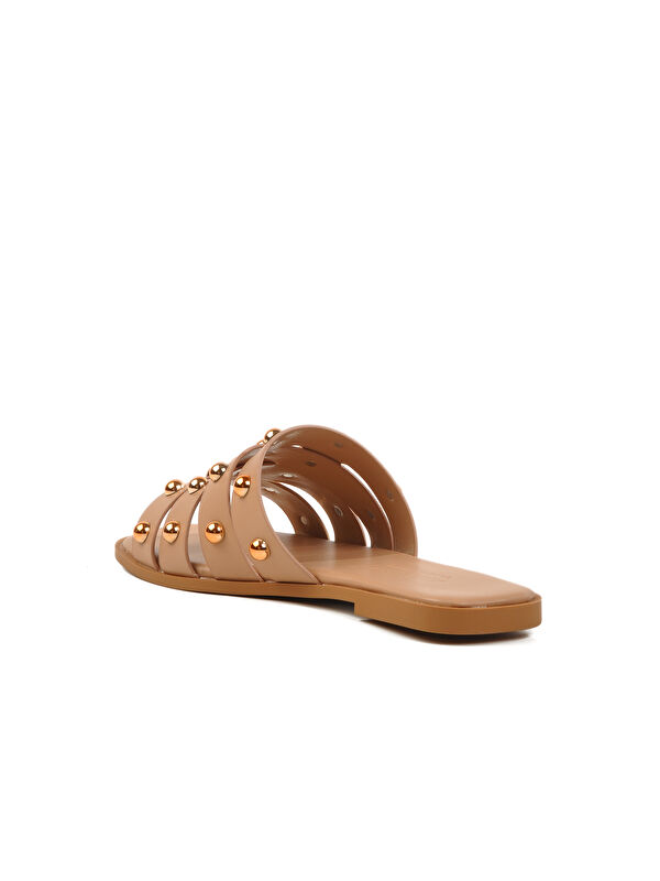 Nude İnce Taban Kadın Terlik 343118 Z - Görsel 5