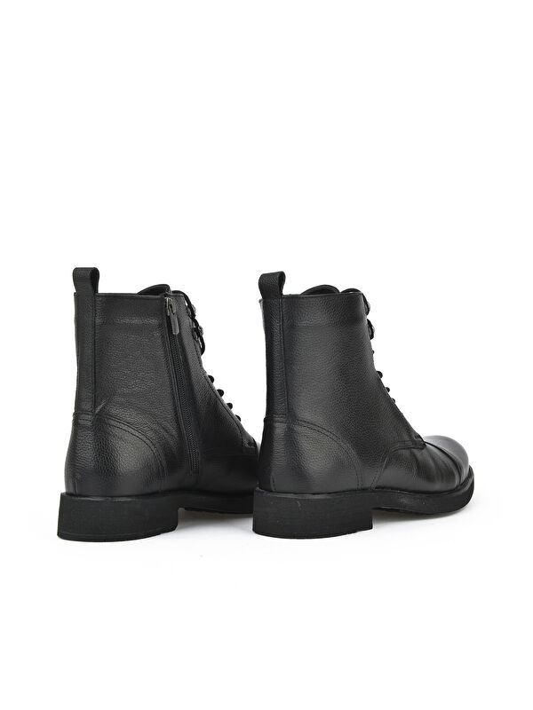 Erkek Hakiki Deri Bot 14319Z7019 Siyah - Görsel 6