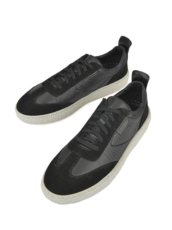 Erkek Hakiki Deri Sneaker 1431026Z219 Siyah - Görsel 6