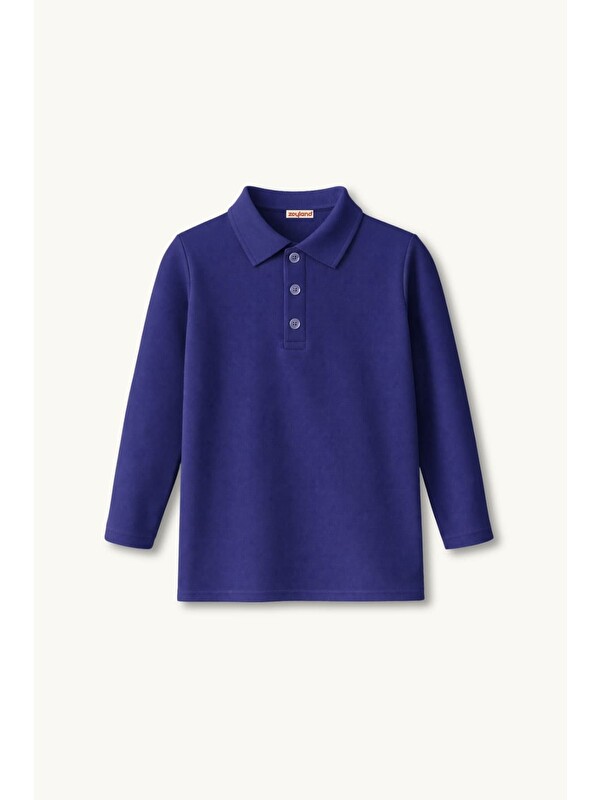 ZEYLAND Erkek Çocuk Uzun Kollu Polo Yaka Tshirt - Lacivert