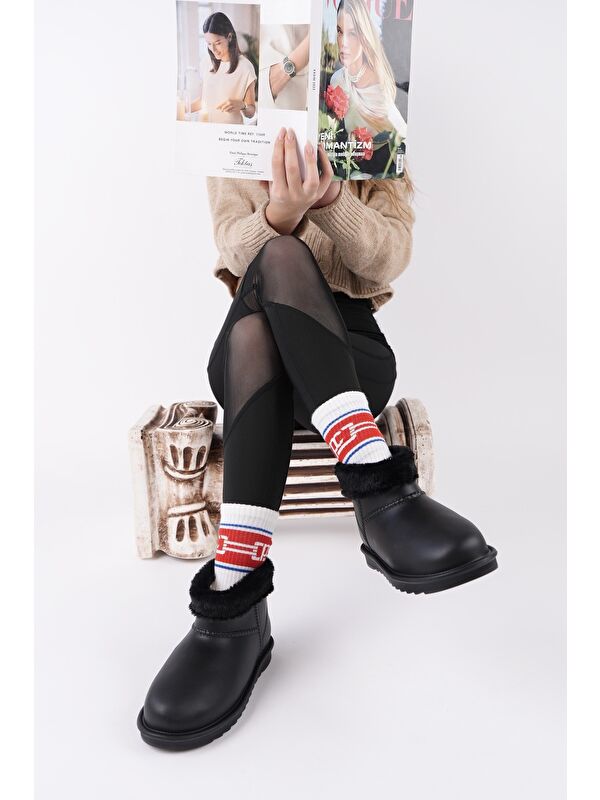 FROSTY Kadın Kürklü Yağmur Ve Kar Botu - Görsel 5