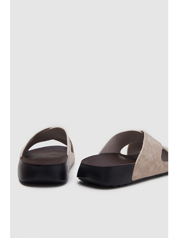 Twn Bej Çapraz Bant Terlik - Görsel 6