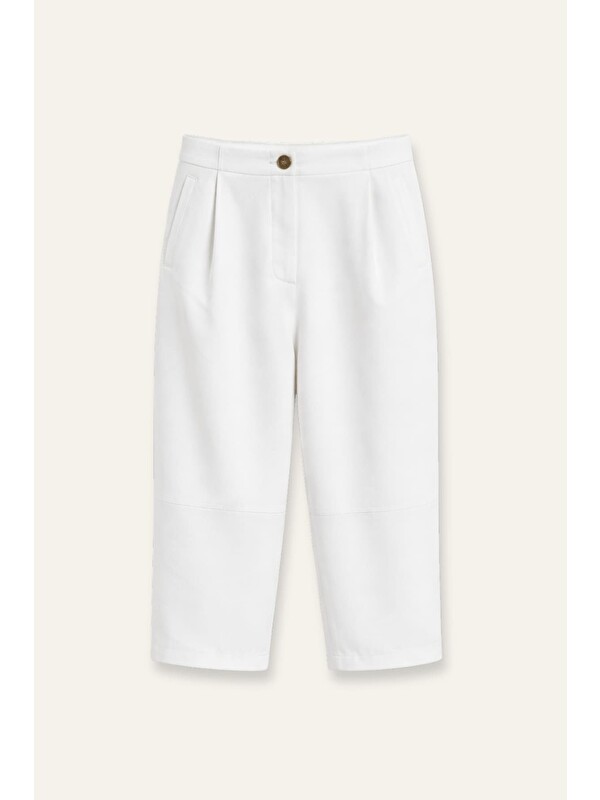 ZEYLAND Erkek Çocuk Baggy Pantolon - Beyaz