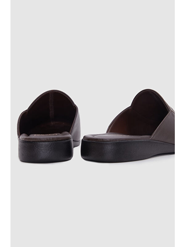 Kahverengi Erkek Misafir Ev Çeyizlik Terlik - Görsel 6