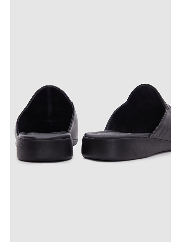 Siyah Erkek Misafir Ev Çeyizlik Terlik - Görsel 6