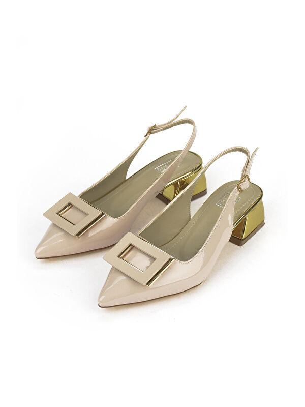 Kadın Topuklu Ayakkabı 1511044Z303 Bej - Görsel 5