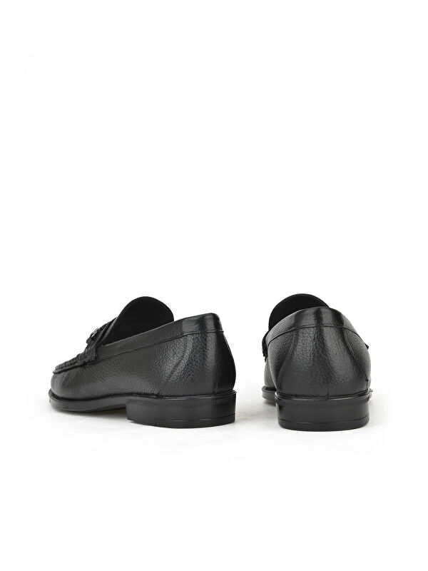 Erkek Hakiki Deri Ayakkabı 143745Z5418 Siyah - Görsel 4