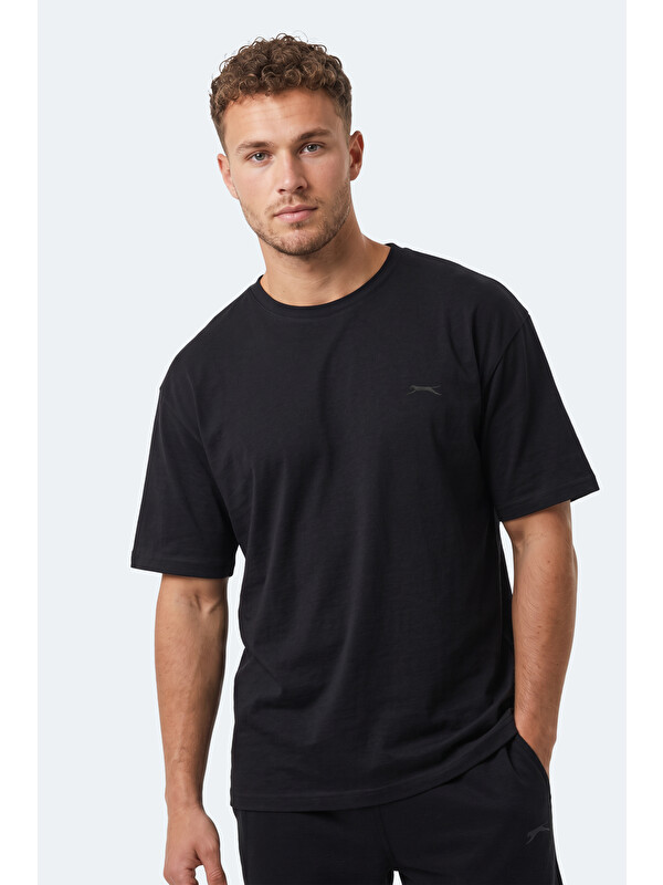 SLAZENGER KODEX Erkek  Siyah Tişört