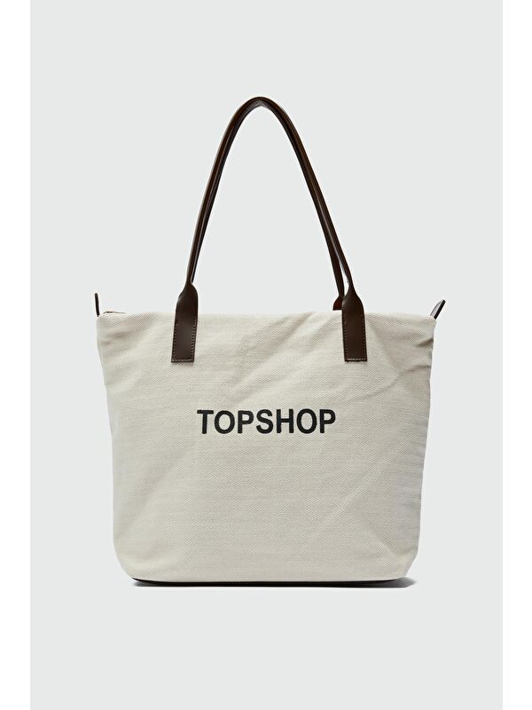 Shulebags Poches Kanvas Big Size Omuz Çantası Kahve