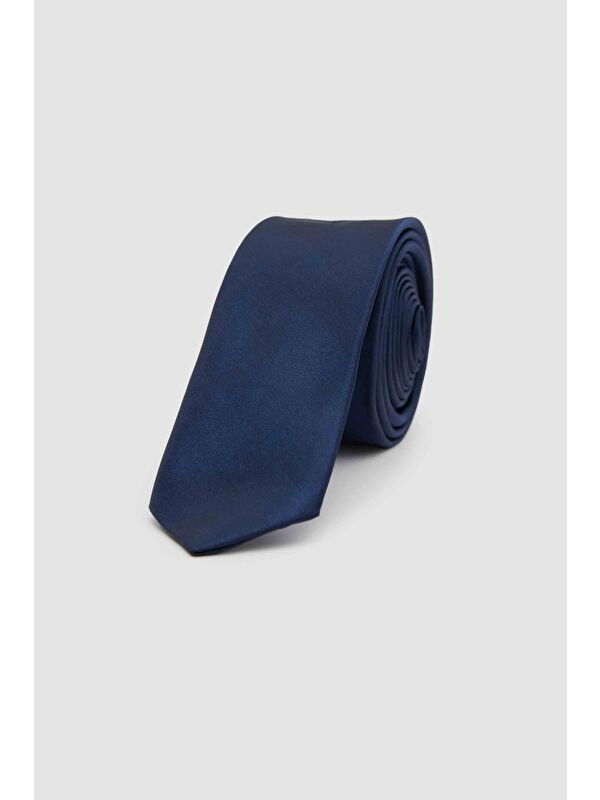 D'S damat Lacivert Düz 4 Cm Kravat