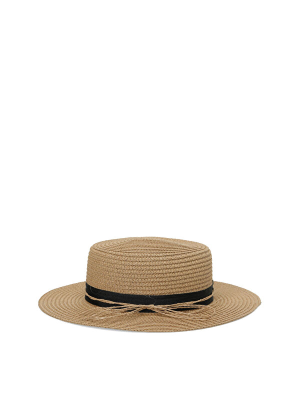 Butigo LADY STRAW HAT-W 5FX Kahverengi Kadın Hasır Şapka