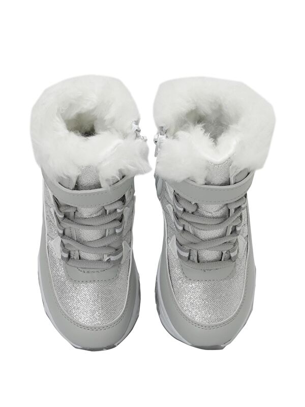 RUTH P 3PR GRI Kız Çocuk Kar Botu - Görsel 5