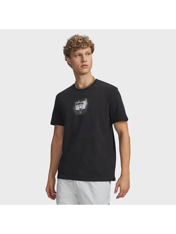 Under Armour Cury Let Him Cook Erkek Siyah Tişört