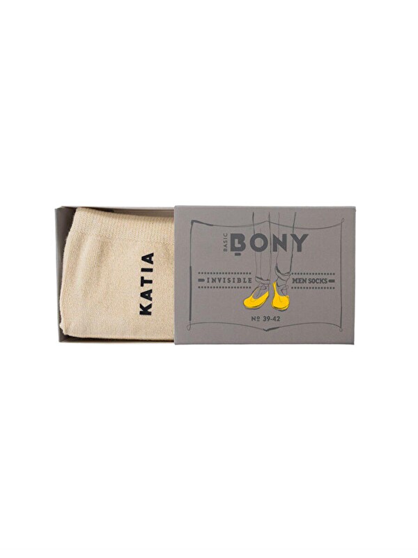 Katia And Bony Erkek Basic Görünmez Babet Çorap Bej