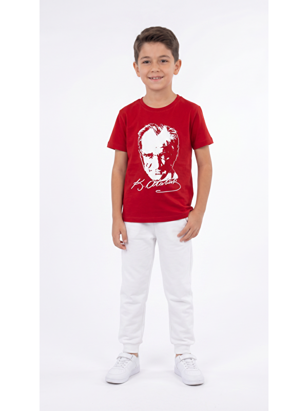 Mışıl Kids Atatürk Baskılı Erkek Çocuk Tişört T-Shirt