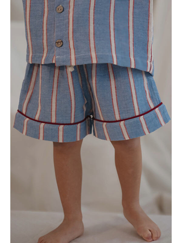 Oh La La Koala For Little Ones Çizgili Sunny Check Şort