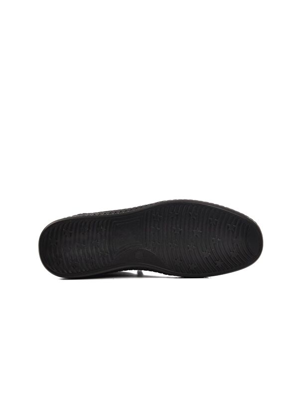 Siyah Hakiki Deri Erkek Klasik Ayakkabı - Görsel 6