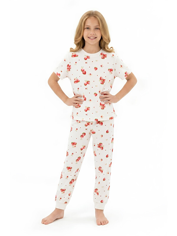 Modanino Kız Çocuk Pijama Takımı %100 Pamuk 3-13 Yaş 12714IS