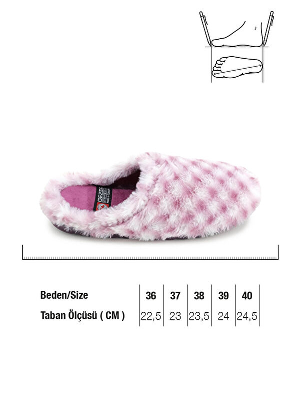 Kadın Kışlık Ev Gondol Rahat Taban Terlik - Görsel 6
