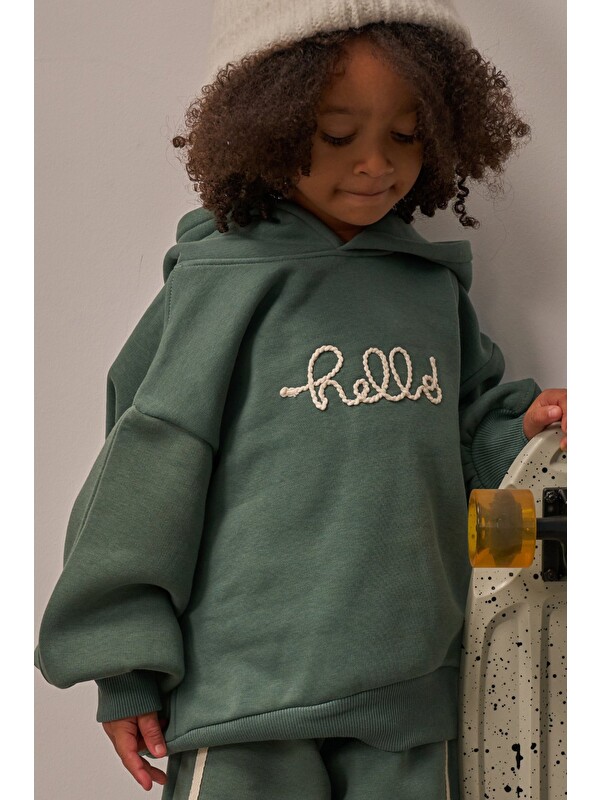 Oh La La Koala For Little Ones Nefti Hello Nakışlı Çocuk Sweatshirt