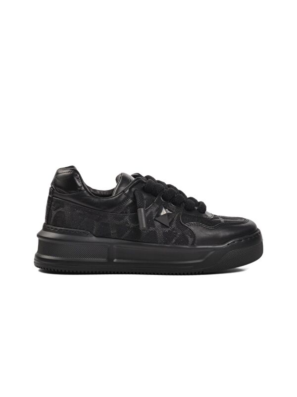 Siyah Hakiki Deri Erkek Sneaker Premium 1306 - Görsel 2