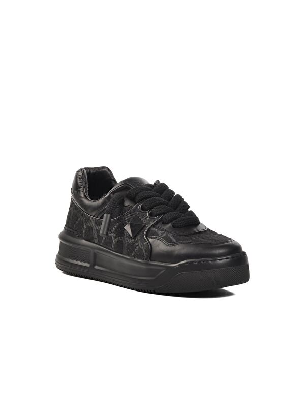 Siyah Hakiki Deri Erkek Sneaker Premium 1306 - Görsel 4