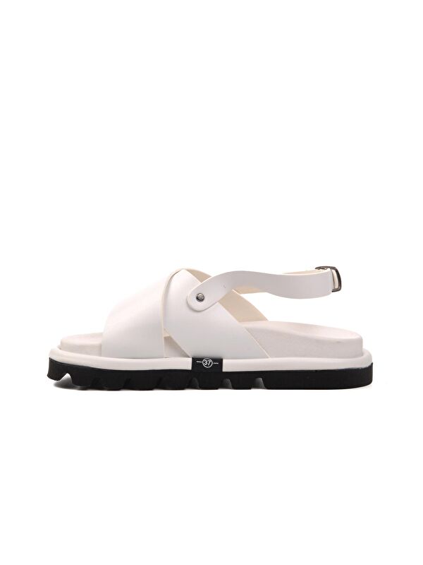 Beyaz Kadın Sandalet 150 - Görsel 3