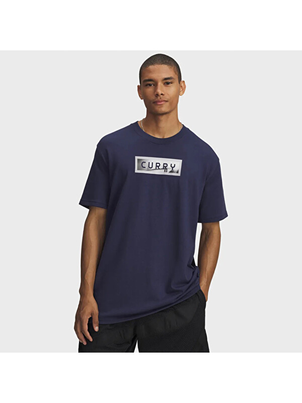 Under Armour Cury Trend Erkek Mavi Tişört