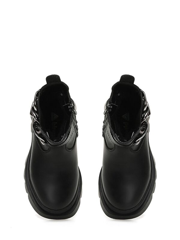 Siyah Kız Çocuk Biker Bot - Görsel 5