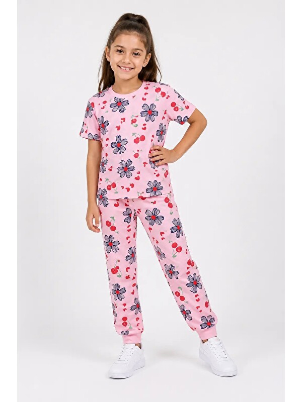 Myhanne Desenli Kız Çocuk Pijama Takımı 91201