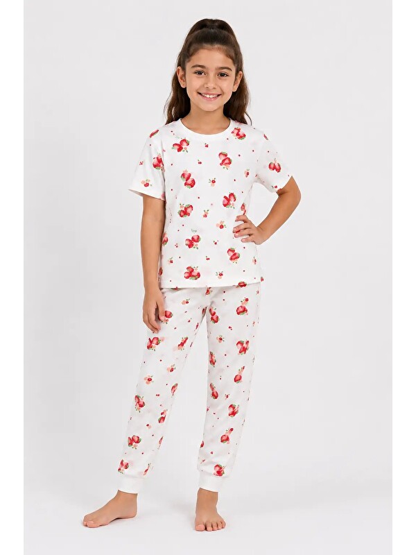 Myhanne Desenli Kız Çocuk Pijama Takımı 91201