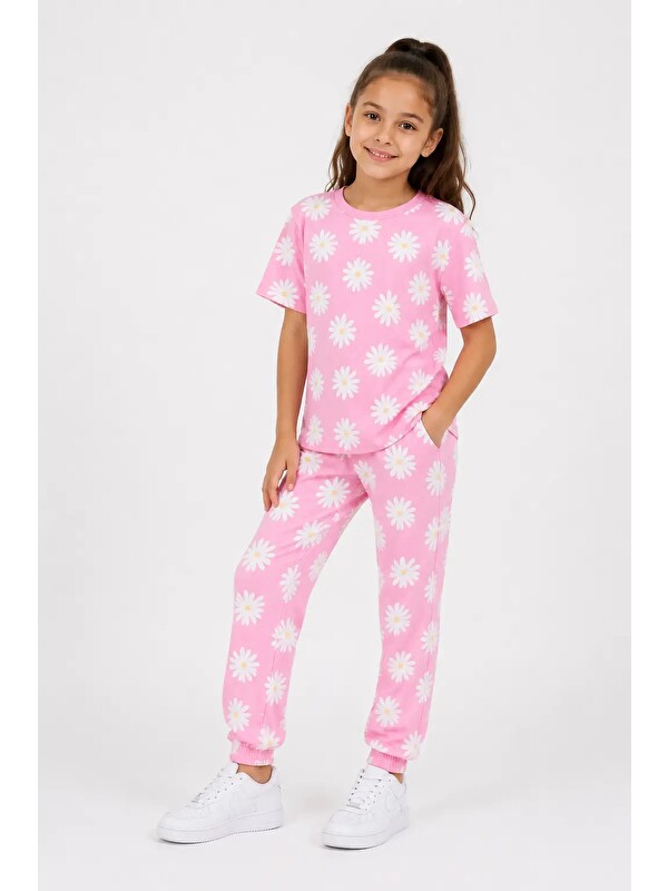 Myhanne Desenli Kız Çocuk Pijama Takımı 91201