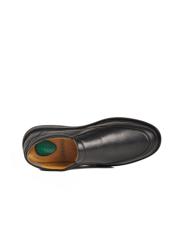 Siyah Hakiki Deri Büyük Numara Erkek Casual Ayakkabı 962 M - Görsel 5