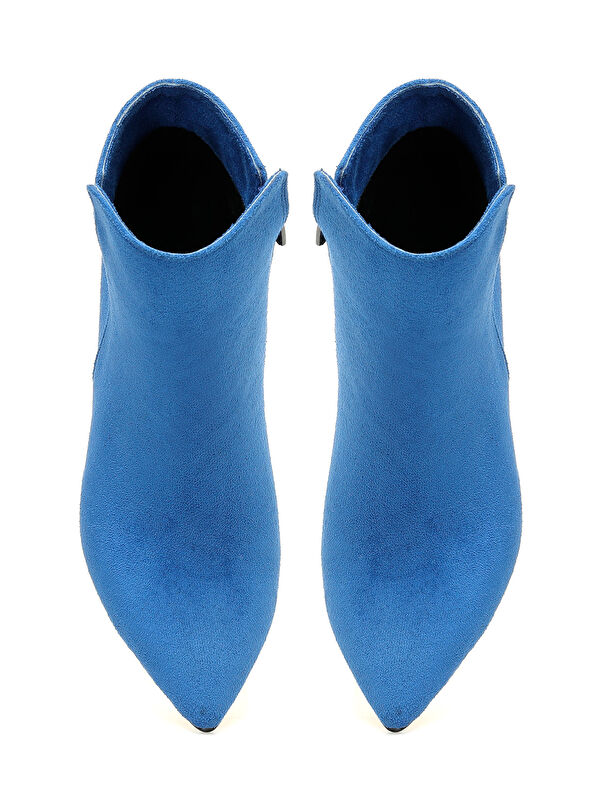 CYRUS 3PR Mavi Kadın Topuklu Bot - Görsel 5