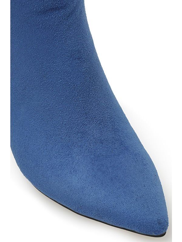 CYRUS 3PR Mavi Kadın Topuklu Bot - Görsel 9